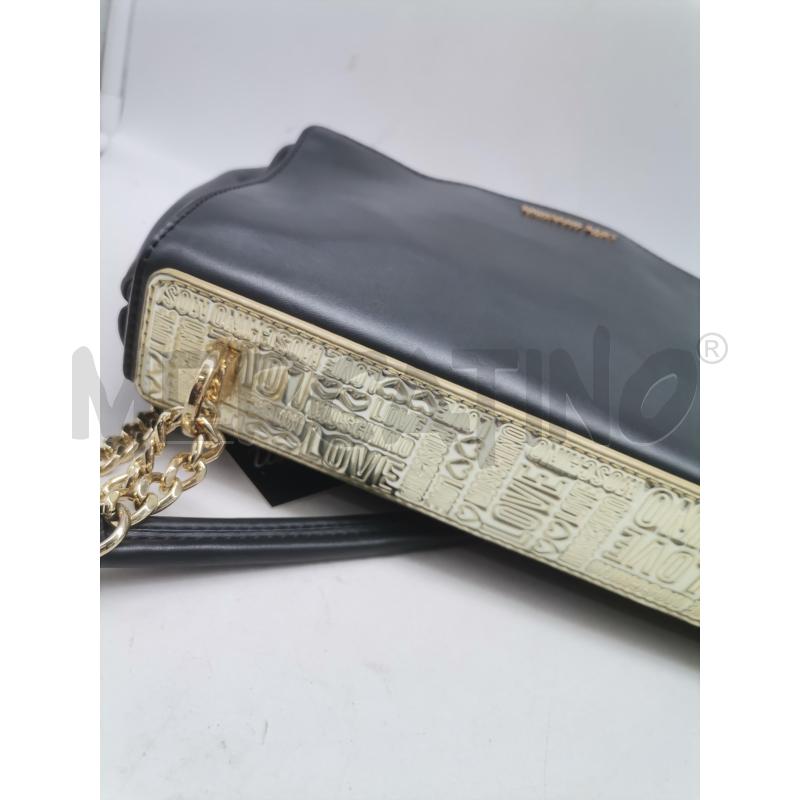 BORSA DONNA LOVE MOSCHINO NERO BANDA DORATA | Mercatino dell'Usato Lamezia terme 3