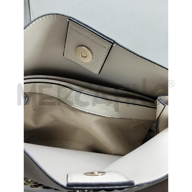 BORSA DONNA POLLINI ECOPELLE BEIGE A SPALLA | Mercatino dell'Usato Lamezia terme 4