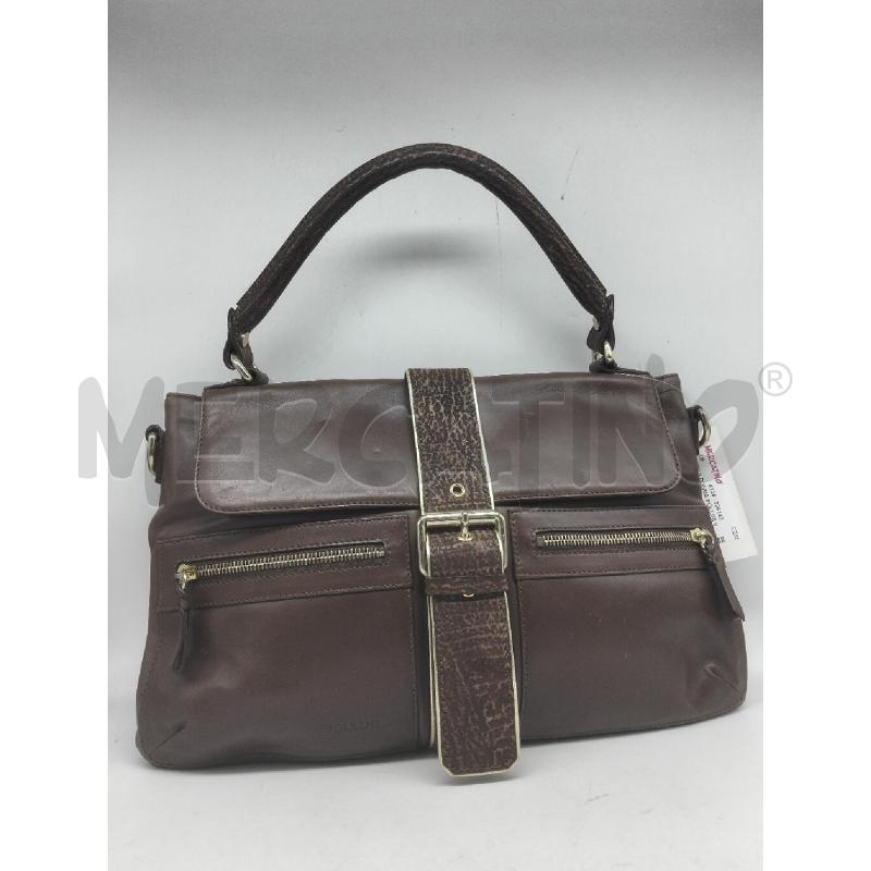 BORSA DONNA POLLINI VINTAGE MARRONE VERA PELLE | Mercatino dell'Usato Lamezia terme 1