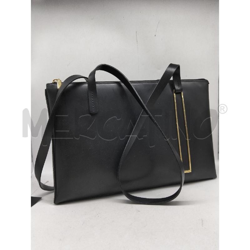 BORSA DONNA RIPANI NERO VERA PELLE A MANO | Mercatino dell'Usato Lamezia terme 1