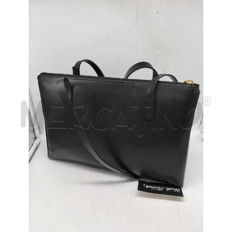 BORSA DONNA RIPANI NERO VERA PELLE A MANO | Mercatino dell'Usato Lamezia terme 3