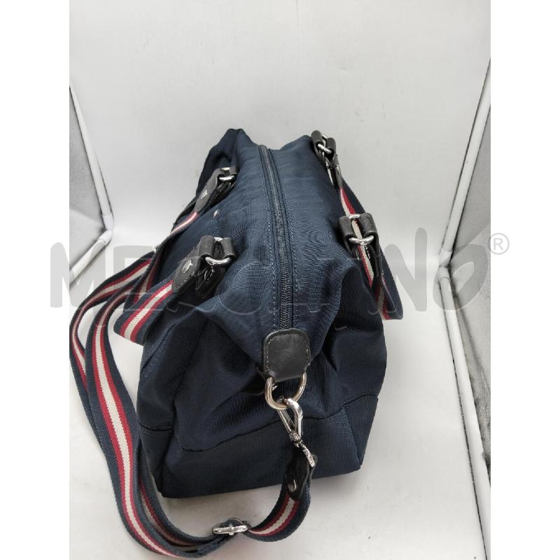 BORSA DONNA TOMMY HILFIGER BLU NYLON TRACOLLA  | Mercatino dell'Usato Lamezia terme 3