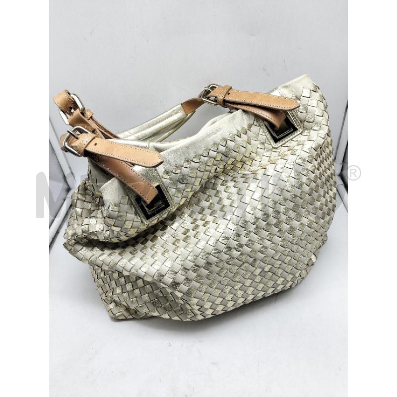 BORSA DONNA TOSCA BLU DORATO GANCIO MARRONE | Mercatino dell'Usato Lamezia terme 2