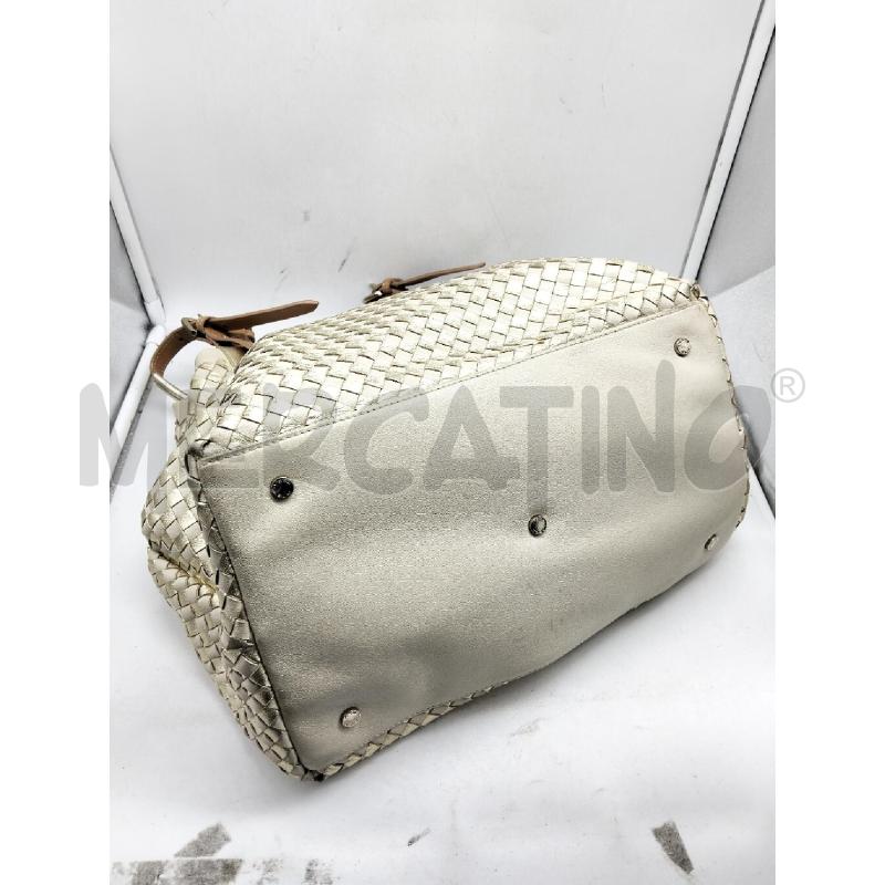 BORSA DONNA TOSCA BLU DORATO GANCIO MARRONE | Mercatino dell'Usato Lamezia terme 3