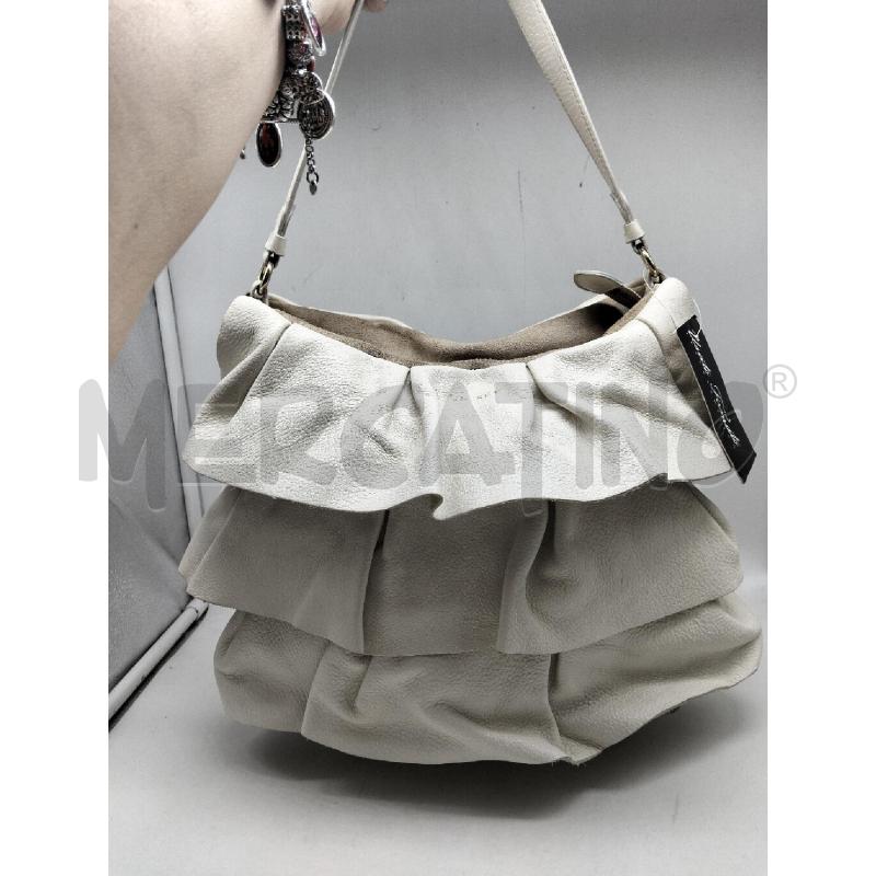 BORSA DONNA TWIN-SET PANNA VERA PELLE  | Mercatino dell'Usato Lamezia terme 1