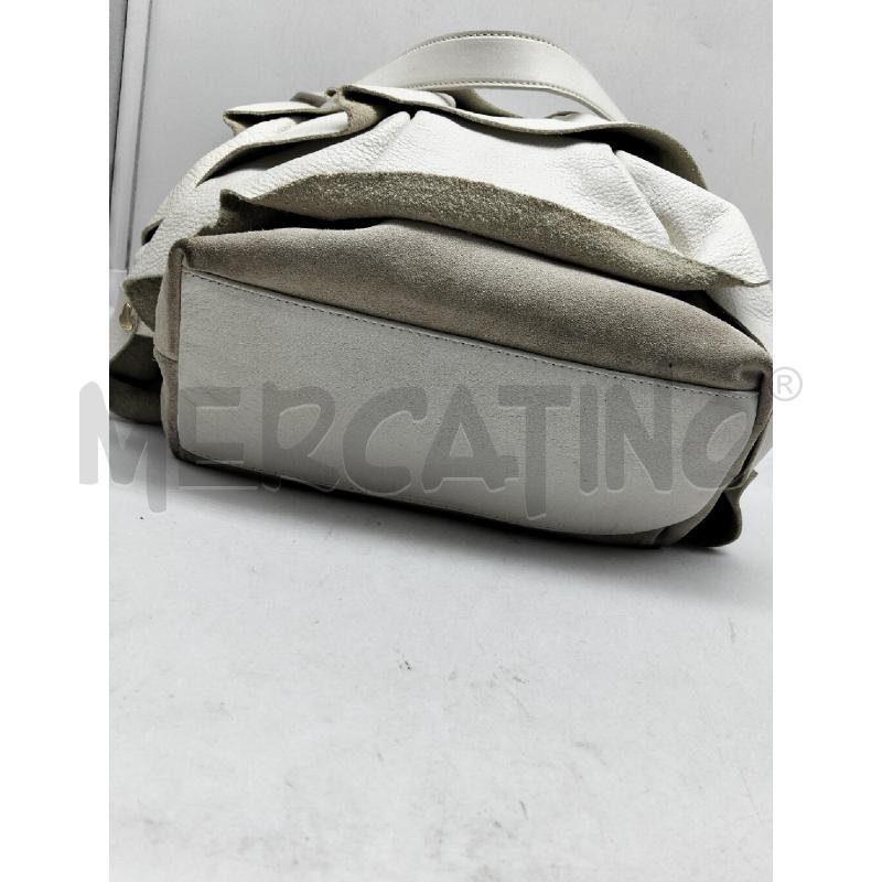 BORSA DONNA TWIN-SET PANNA VERA PELLE  | Mercatino dell'Usato Lamezia terme 3
