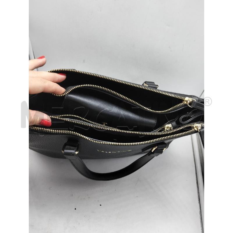 BORSA DONNA VALENTINO NERO ECOPELLE 2 ZIP | Mercatino dell'Usato Lamezia terme 4