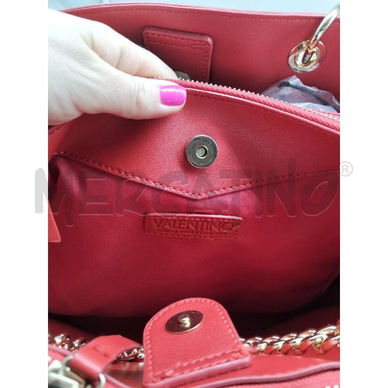 BORSA DONNA VALENTINO ROSSO RIGIDO NUOVO | Mercatino dell'Usato Lamezia terme 3