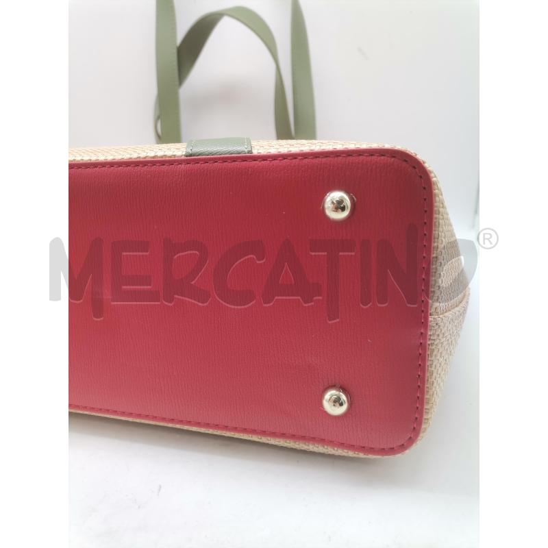 BORSA DONNA VENDULA ROSSO PAGLIETTA | Mercatino dell'Usato Lamezia terme 4