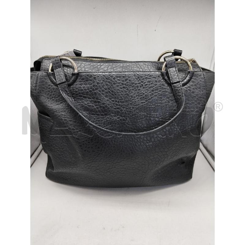 BORSA DONNA VERSACE JEANS PELLE NERA CON LAVORAZIONE GRANULATA | Mercatino dell'Usato Lamezia terme 4