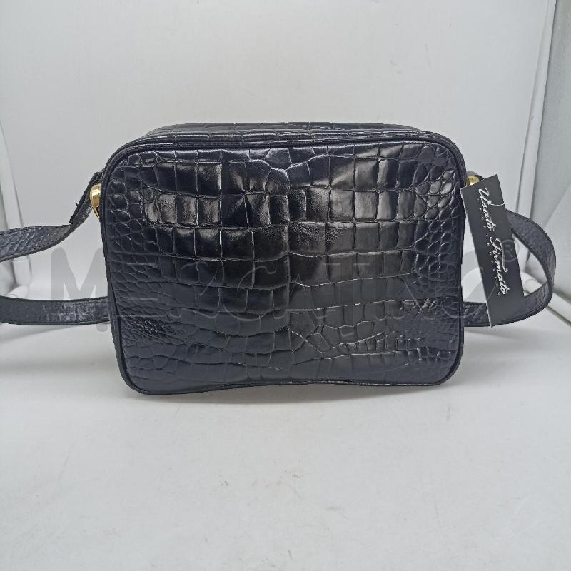 BORSETTA DONNA FURLA NERO MARTELLATO VERA PELLE | Mercatino dell'Usato Lamezia terme 1