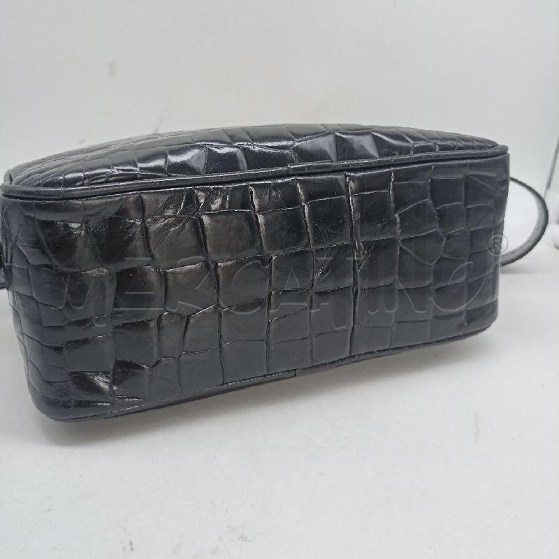 BORSETTA DONNA FURLA NERO MARTELLATO VERA PELLE | Mercatino dell'Usato Lamezia terme 4