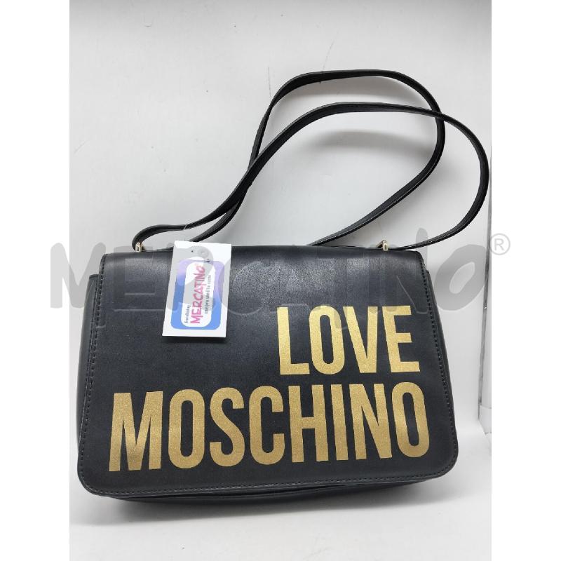 BORSETTA DONNA LOVE MOSCHINO NERO DORATO | Mercatino dell'Usato Lamezia terme 1