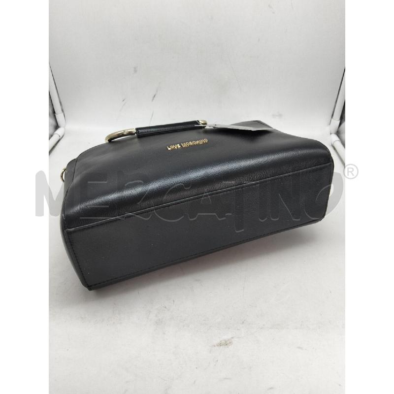 BORSETTA DONNA LOVE MOSCHINO NERO MANICI CUORE  | Mercatino dell'Usato Lamezia terme 3