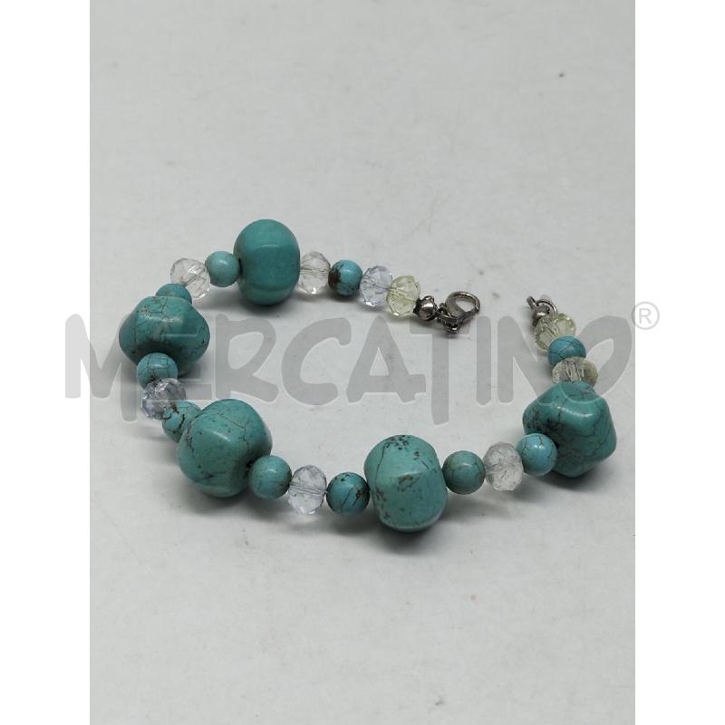 BRACCIALE DONNA AZZURRO PASTA TURCHESE | Mercatino dell'Usato Lamezia terme 1