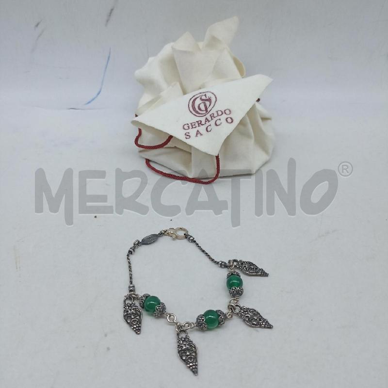 BRACCIALE GERARDO SACCO PENDENTE MASCHERE E PIETRE DI GIADA  | Mercatino dell'Usato Lamezia terme 1