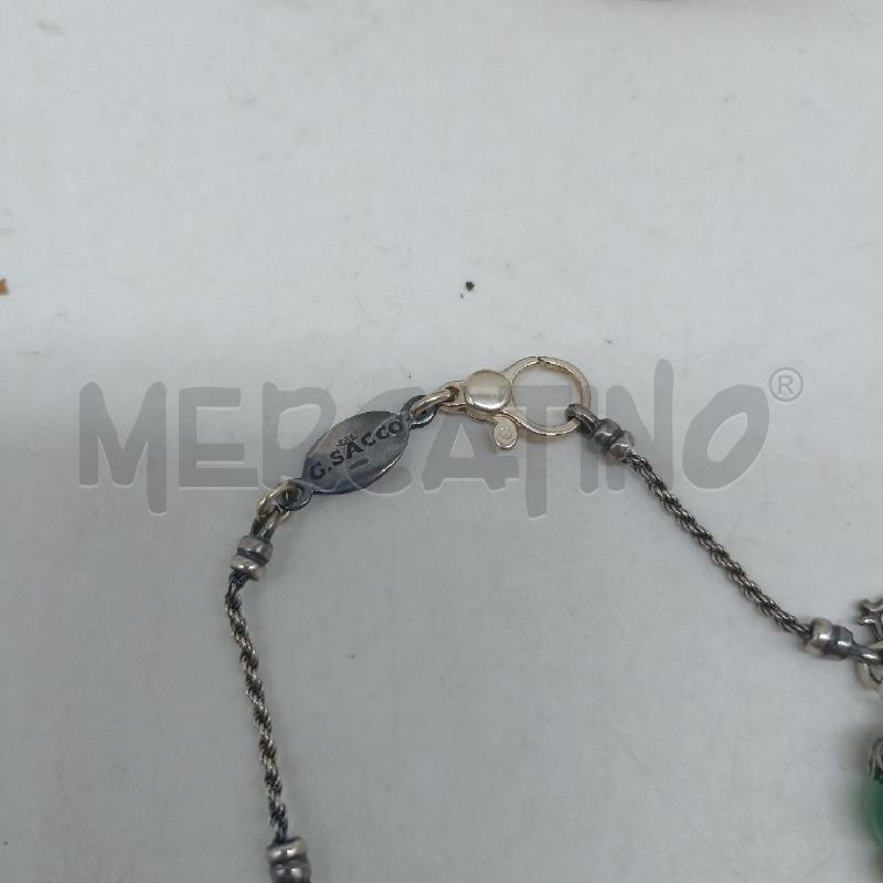 BRACCIALE GERARDO SACCO PENDENTE MASCHERE E PIETRE DI GIADA  | Mercatino dell'Usato Lamezia terme 3