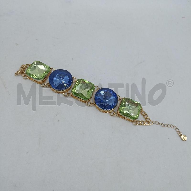 BRACCIALE JENNIFER LOPEZ CRISTALLI VERDE BLU  | Mercatino dell'Usato Lamezia terme 1