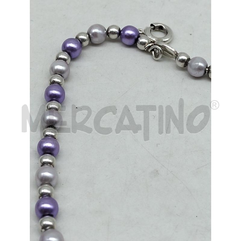 BRACCIALE METALLO PREZIOSO PELRE LILLA | Mercatino dell'Usato Lamezia terme 2