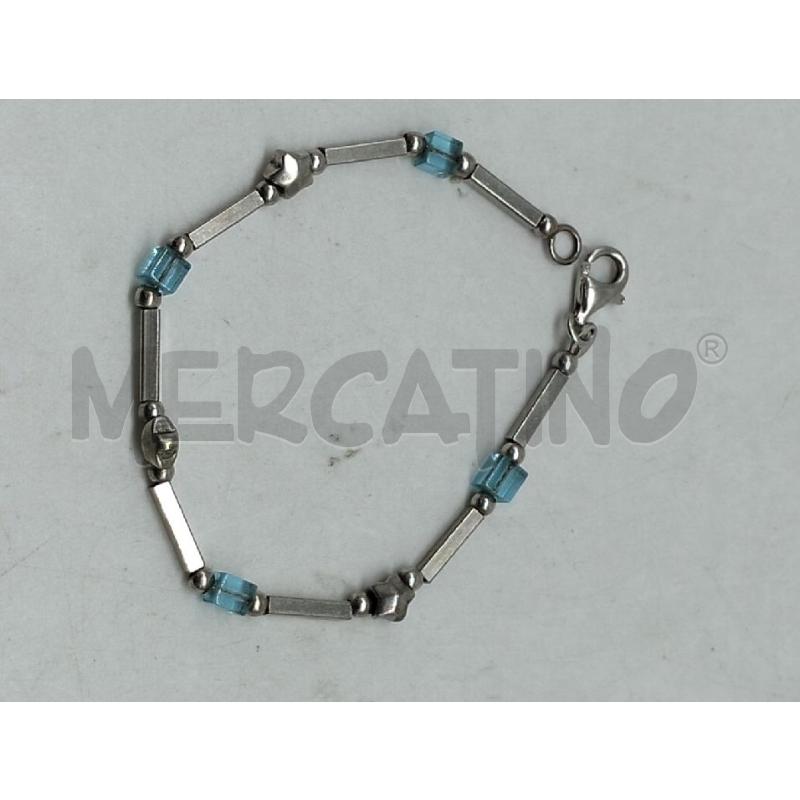 BRACCIALE METALLO PREZIOSO STELLE AZZURRO | Mercatino dell'Usato Lamezia terme 1