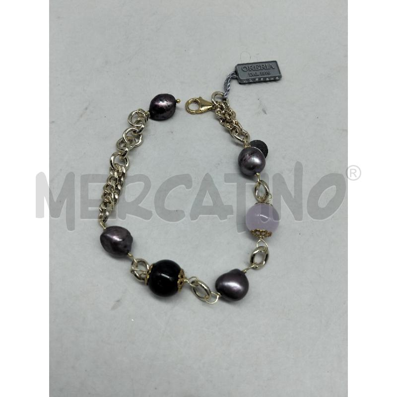BRACCIALE ORERIA GIADA AMETISTE NATURAL PEARLS ALLUMINIO STABILIZZIZZATO | Mercatino dell'Usato Lamezia terme 1