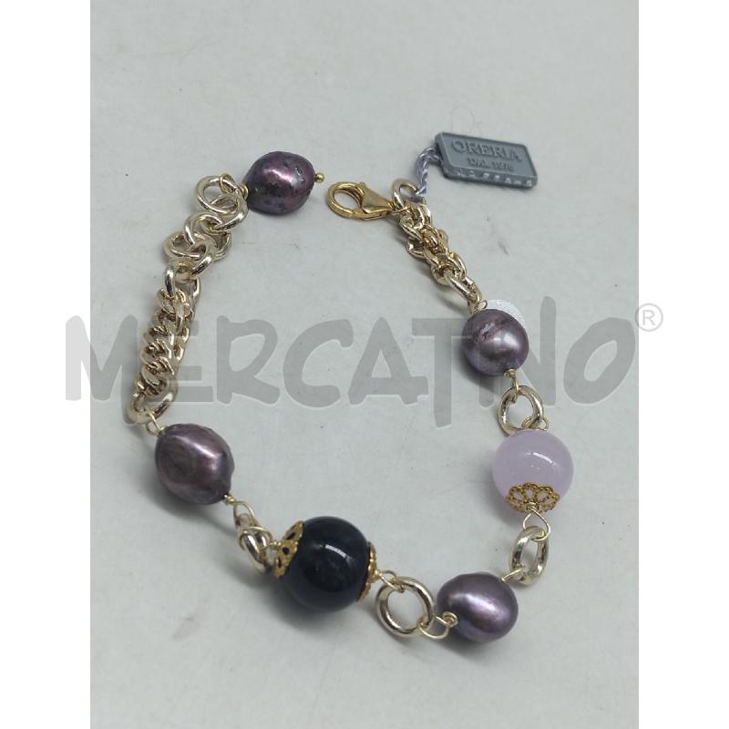 BRACCIALE ORERIA GIADA AMETISTE NATURAL PEARLS ALLUMINIO STABILIZZIZZATO | Mercatino dell'Usato Lamezia terme 2