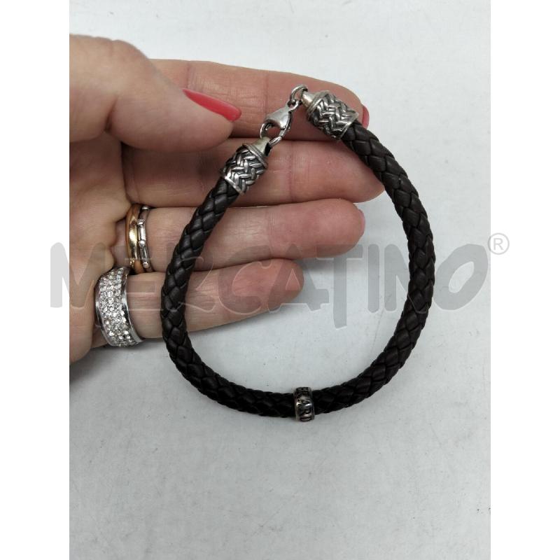 BRACCIALE UOMO GERARDO SACCO CUOIO INTRECCIATO LINEA MAGNA GRECIA | Mercatino dell'Usato Lamezia terme 1