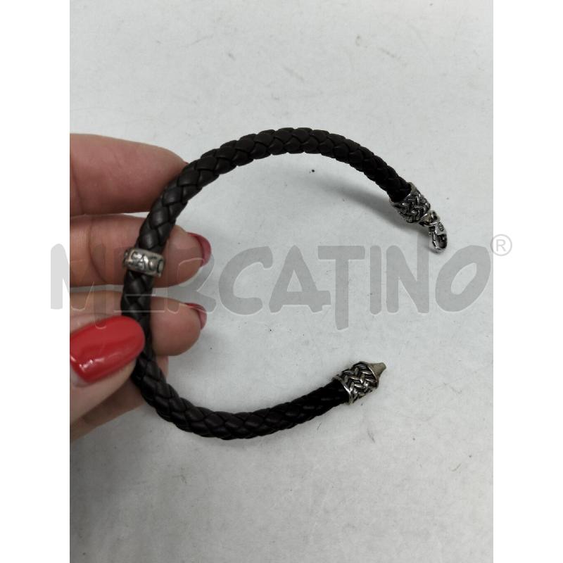 BRACCIALE UOMO GERARDO SACCO CUOIO INTRECCIATO LINEA MAGNA GRECIA | Mercatino dell'Usato Lamezia terme 4