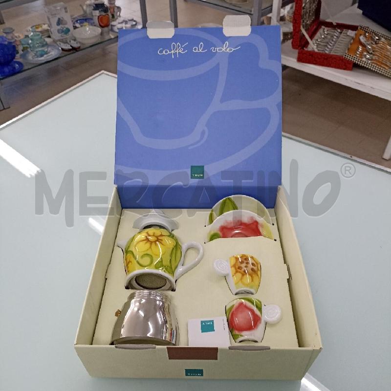 CAFFETTIERA SET THUN JARDIN CON DUE TAZZE  | Mercatino dell'Usato Lamezia terme 1