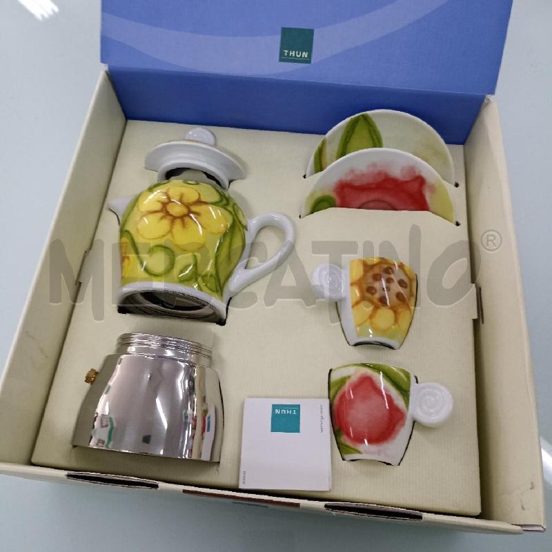 CAFFETTIERA SET THUN JARDIN CON DUE TAZZE  | Mercatino dell'Usato Lamezia terme 2