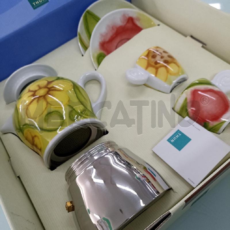 CAFFETTIERA SET THUN JARDIN CON DUE TAZZE  | Mercatino dell'Usato Lamezia terme 3