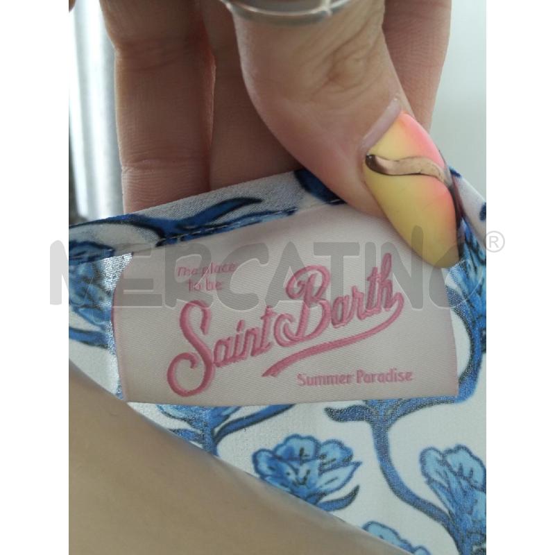 CAFTANO DONNA SAINT BARTH BIANCO AZZURRO  | Mercatino dell'Usato Lamezia terme 3