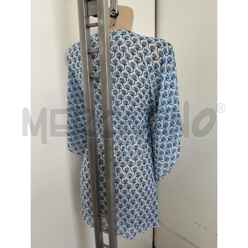 CAFTANO DONNA SAINT BARTH BIANCO AZZURRO  | Mercatino dell'Usato Lamezia terme 4