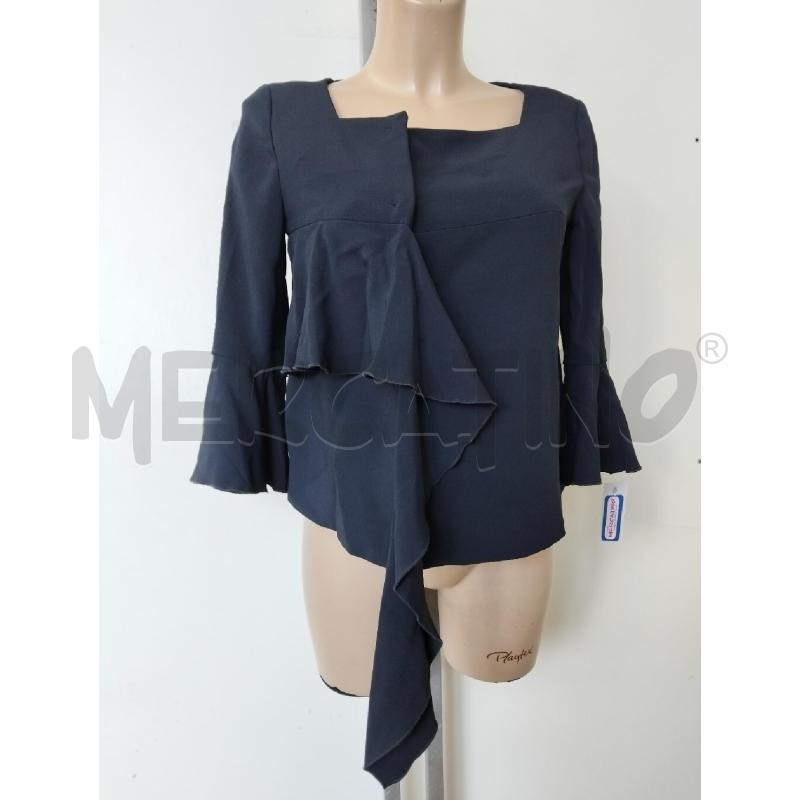 CAMICIA DONNA DONDUP BLU ROUCHES | Mercatino dell'Usato Lamezia terme 1