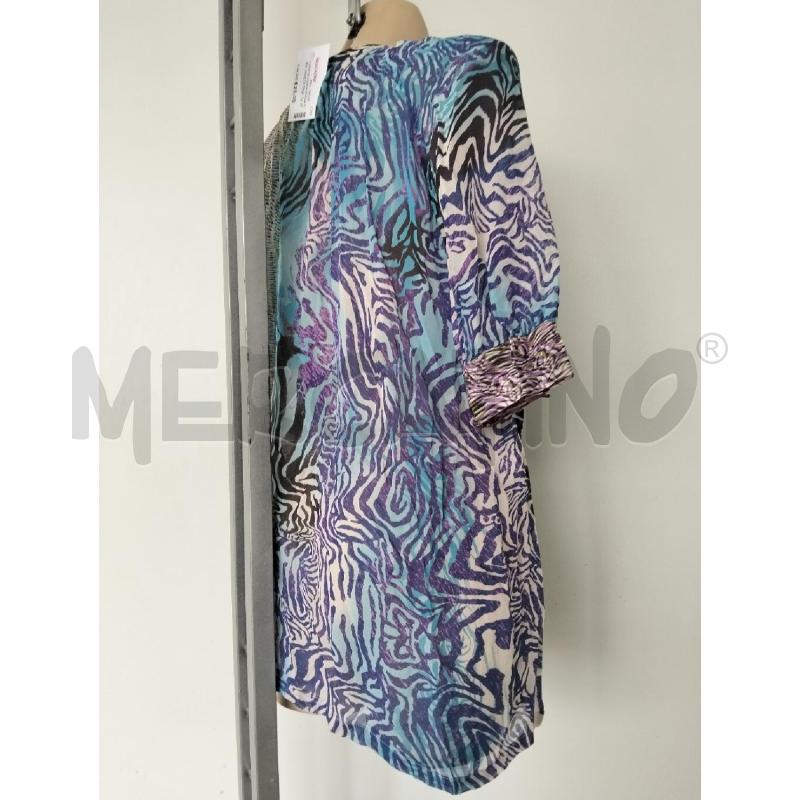 CAMICIA DONNA ELENA MIRO 100SETA CELESTE BEIGE VERDINO | Mercatino dell'Usato Lamezia terme 3