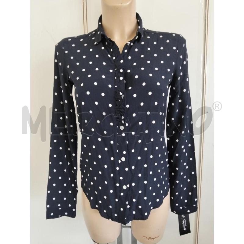CAMICIA DONNA EMMA MARELLA BLU A POIS ROUGE | Mercatino dell'Usato Lamezia terme 1