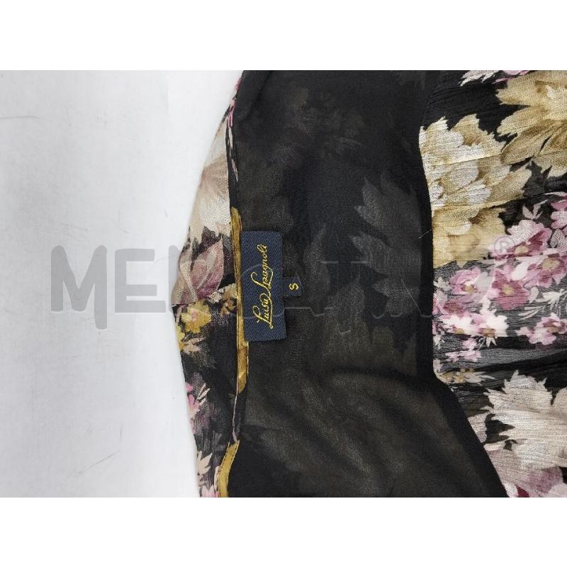 CAMICIA DONNA LUISA SPAGNOLI NERO FIORI 100V SETA | Mercatino dell'Usato Lamezia terme 4