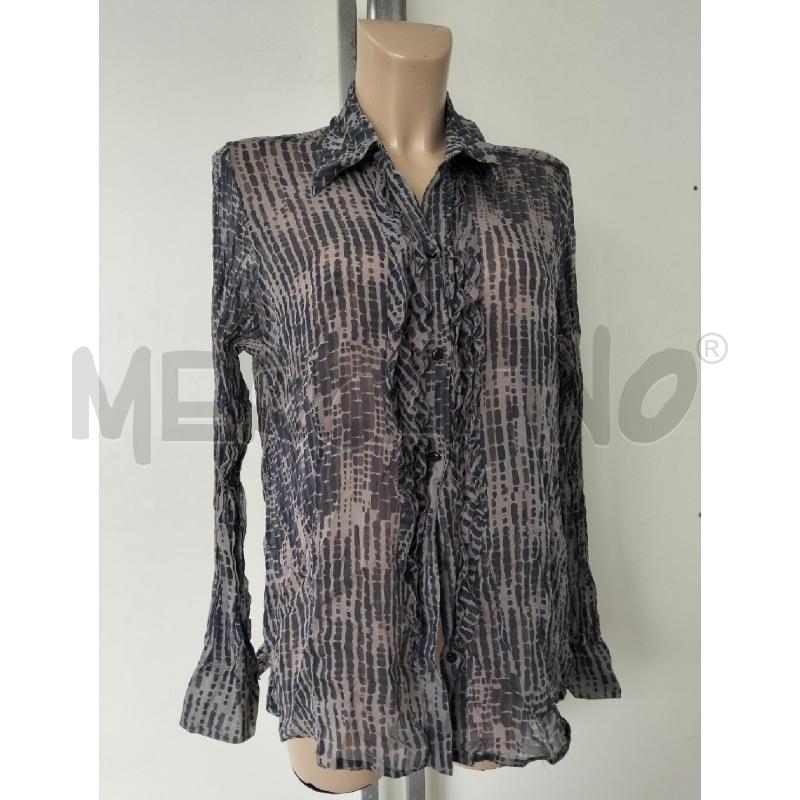 CAMICIA DONNA MARINA RINALDI GRIGIO BLU 100SETA | Mercatino dell'Usato Lamezia terme 1