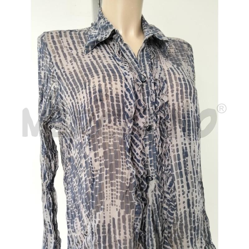 CAMICIA DONNA MARINA RINALDI GRIGIO BLU 100SETA | Mercatino dell'Usato Lamezia terme 2