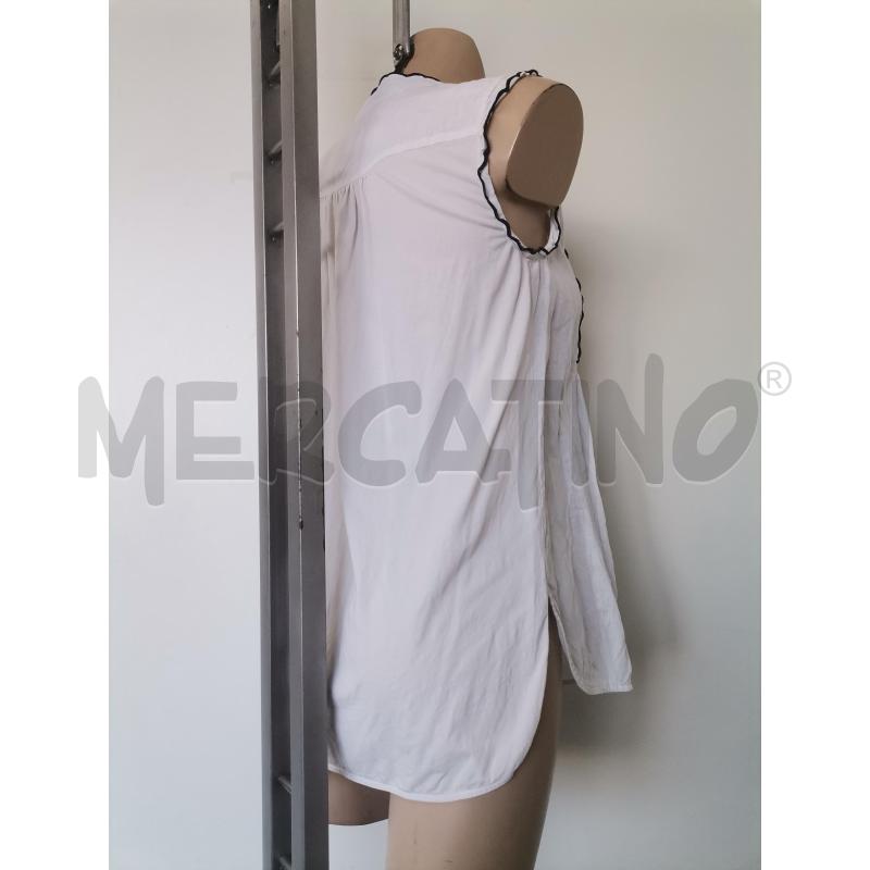 CAMICIA DONNA MAX MARA WEEKEND BIANCO BEIGE 100 LINO | Mercatino dell'Usato Lamezia terme 3