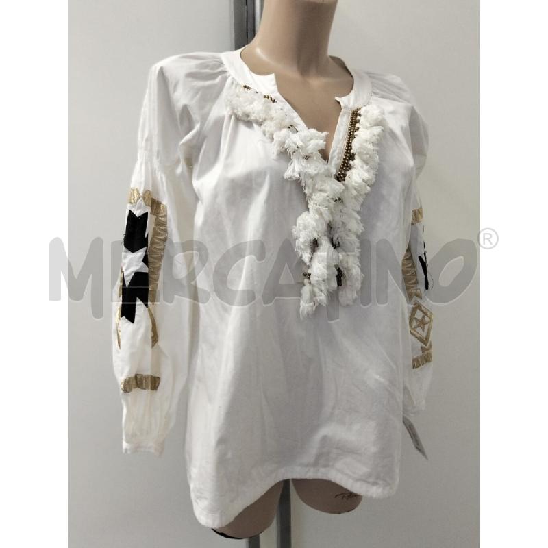 CAMICIA DONNA THE EDITOR BIANCO PERLINE FRANGE | Mercatino dell'Usato Lamezia terme 1