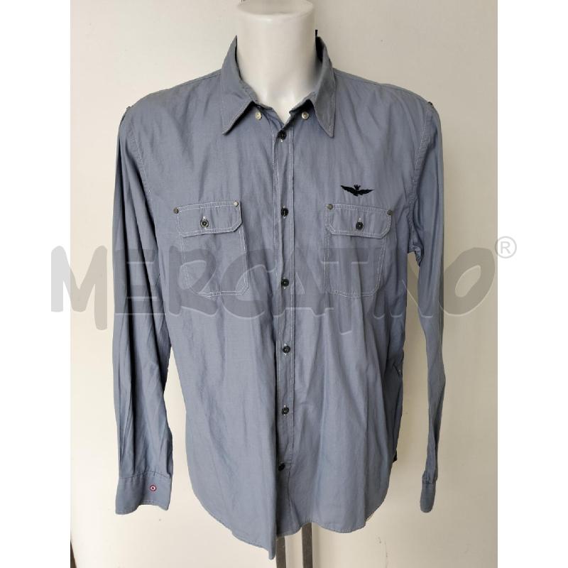CAMICIA UOMO AERONAUTICA MILITARE AZZURRO | Mercatino dell'Usato Lamezia terme 1