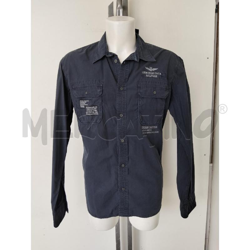 CAMICIA UOMO AERONAUTICA MILITARE BLU  | Mercatino dell'Usato Lamezia terme 1