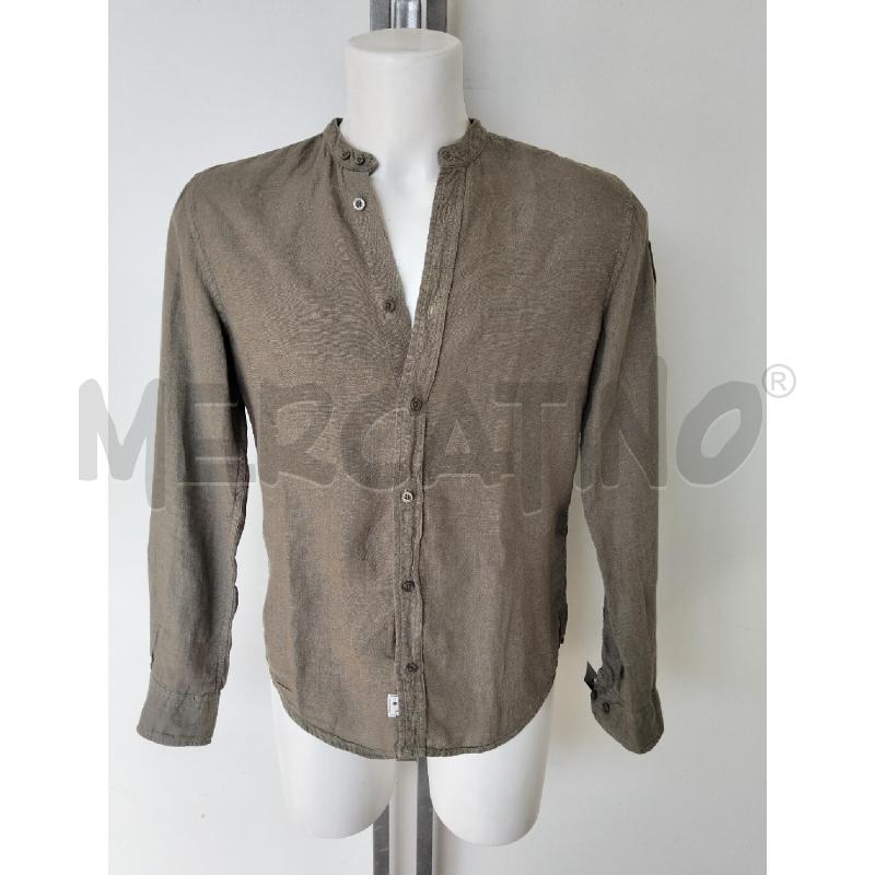 CAMICIA UOMO BLAUER VERDE LINO  COREANA | Mercatino dell'Usato Lamezia terme 1