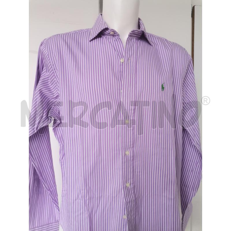 CAMICIA UOMO POLO RALPH LAUREN LILLA BIANCO | Mercatino dell'Usato Lamezia terme 2