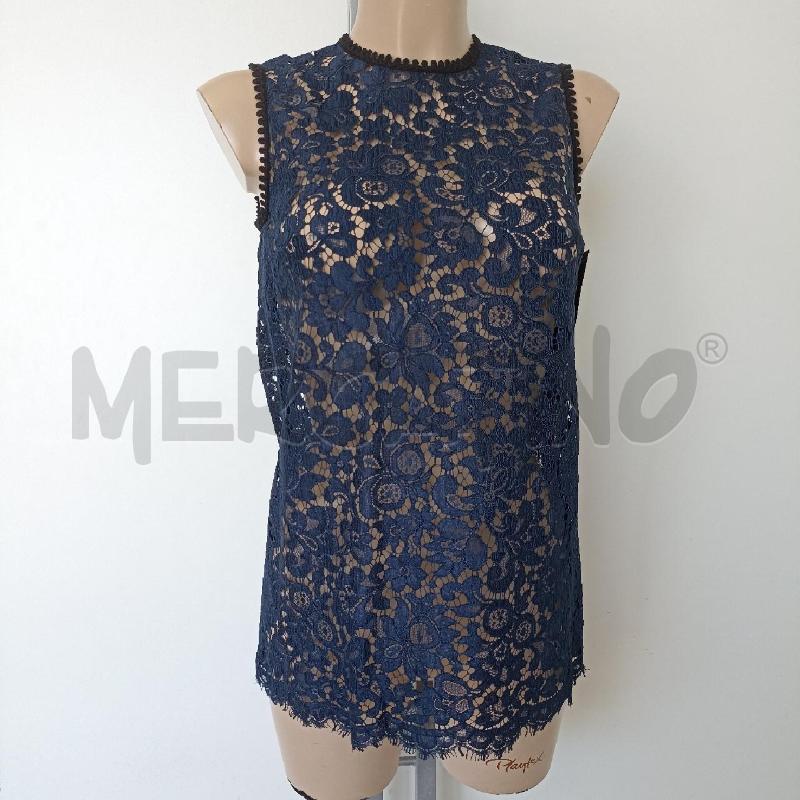 CANOTTA DONNA DOLCE GABBANA BLU PIZZO | Mercatino dell'Usato Lamezia terme 1