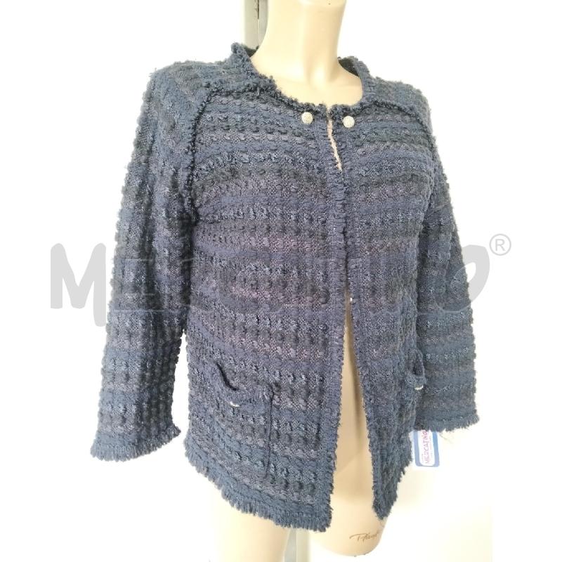 CARDIGAN DONNA LUISA SPAGNOLI BLU  | Mercatino dell'Usato Lamezia terme 1