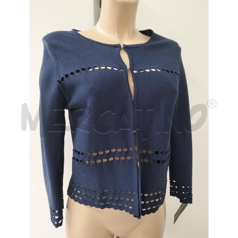 CARDIGAN DONNA LUISA SPAGNOLI BLU MANICHE FORATE | Mercatino dell'Usato Lamezia terme 1