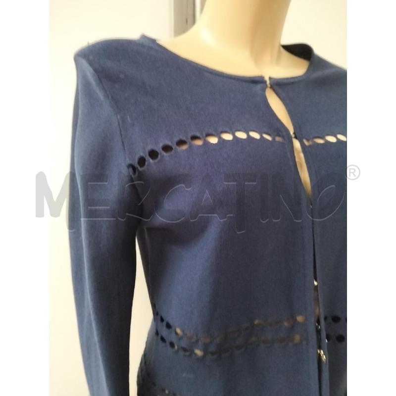 CARDIGAN DONNA LUISA SPAGNOLI BLU MANICHE FORATE | Mercatino dell'Usato Lamezia terme 2