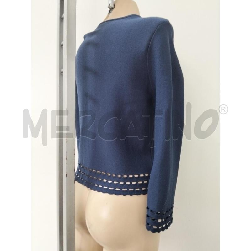 CARDIGAN DONNA LUISA SPAGNOLI BLU MANICHE FORATE | Mercatino dell'Usato Lamezia terme 3